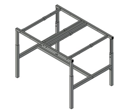 Base for height-adjustable antistatic table SP187 - 1