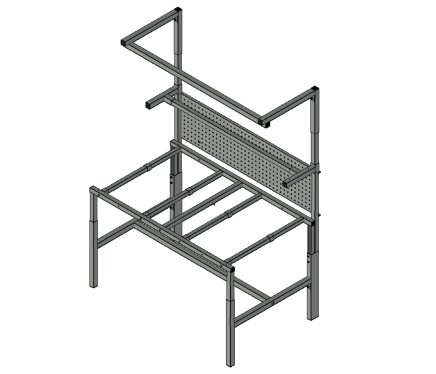 Base for height-adjustable antistatic table SPEX189 - 1