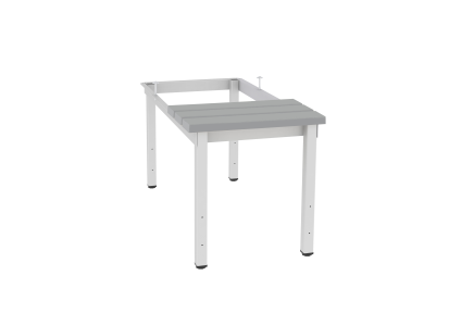 Bench economy with legs and rectification P413 W grey plastic - 1