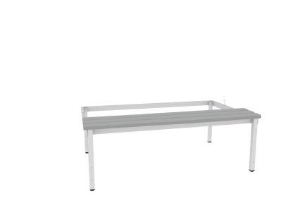 Bench economy with legs and rectification P433 W grey plastic - 1