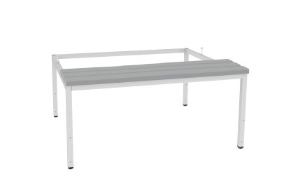 Bench economy with legs and rectification P333 W grey plastic - 1