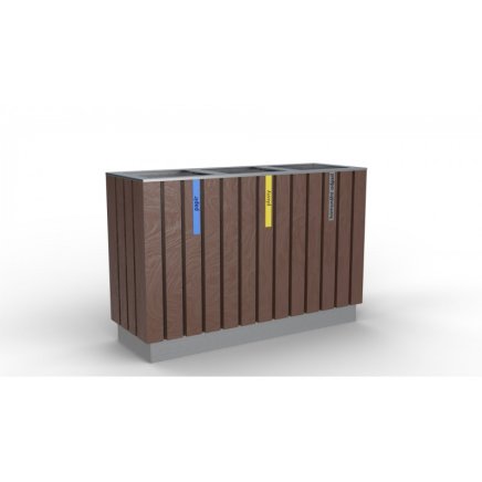 Outdoor trash can Recyclate III. maintenance-free - 1