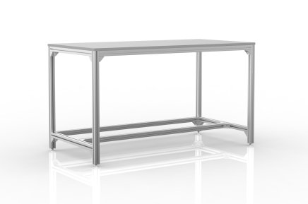 Workshop table made of aluminum profiles (various versions) - 1