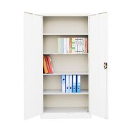 Sheet metal shelf cabinet with inserted door C01 white - 3