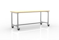 Mobile work table made of aluminum profiles, width 2000 mm - 1