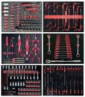 Tool set in foam insert for XT workshop trolleys - 1