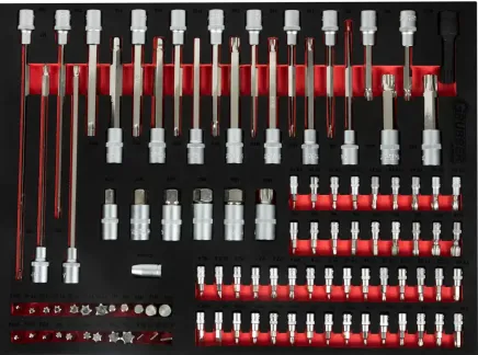 Tool set in foam insert for XT workshop trolleys - 2