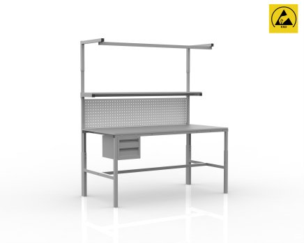 Height adjustable ESD table SPEXESD - 1