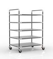 Antistatic shelf trolley with five shelves, 24040239 - 1