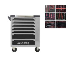 Workshop trolley for tools XT-002 + tool set in foam
