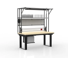 Electric height-adjustable packing table with a cutter 24102230
