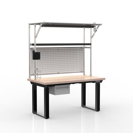 Electric height-adjustable desk with a container and one drawer 24111934 - 4