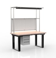 Electric height-adjustable desk with a container and three drawers 24111938 - 4