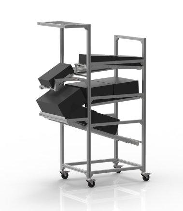 FIFO rack made of aluminum profiles 23061952 - 1
