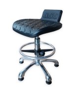 Antistatic ESD workshop stool  with circle and glides E01H - 1