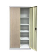 Large-volume cabinet JF-C34 white/light wood imitation - 3
