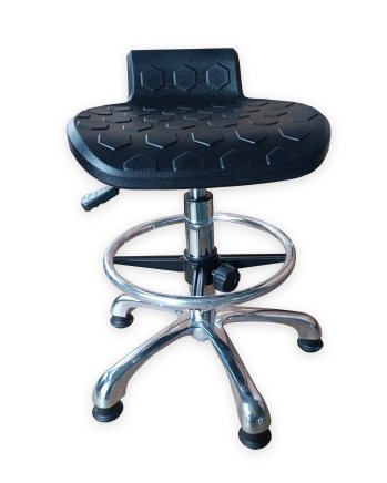 Workshop stool  with circle and glides E01H - 3