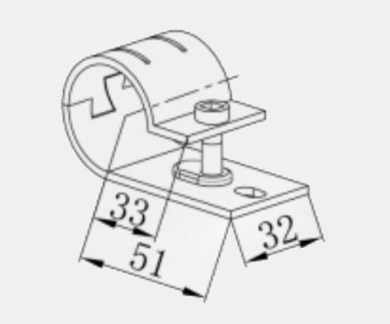 Metal joint - set HJ-15B - 3