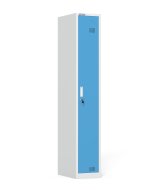 Single-section metal wardrobe with cylinder lock - 1