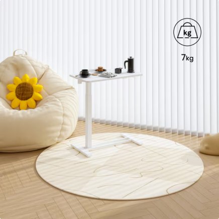 Height-adjustable office and work desk H3 White - 3