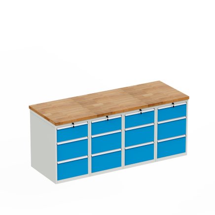 Workshop table with base container HD_203333 - 1