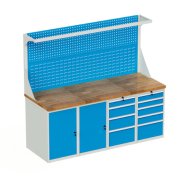Workshop table with base container HD_2045DD_FP - 1