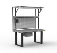 ESD Electrically Height-Adjustable Workbench with Extension - 2