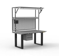 ESD Electrically Height-Adjustable Workbench with Extension - 2