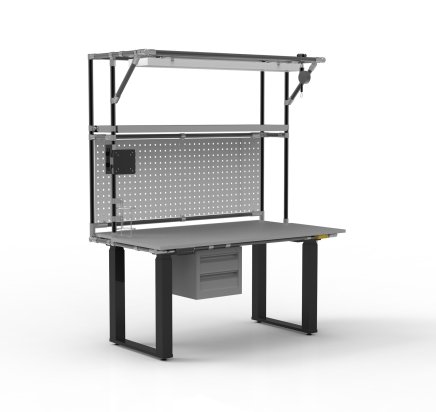 ESD Electrically Height-Adjustable Workbench with Extension - 2