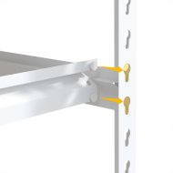 Metal screwless shelf rack REGM_12060183_W - 4