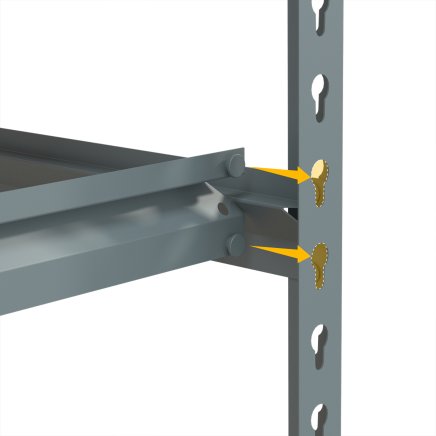 Metal screwless shelf rack REGM_9060183_G - 4