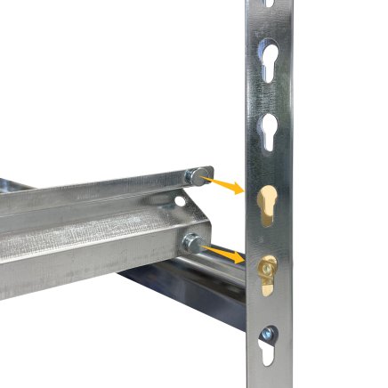 Metal screwless shelf rack REGM_8060183_Z - 5