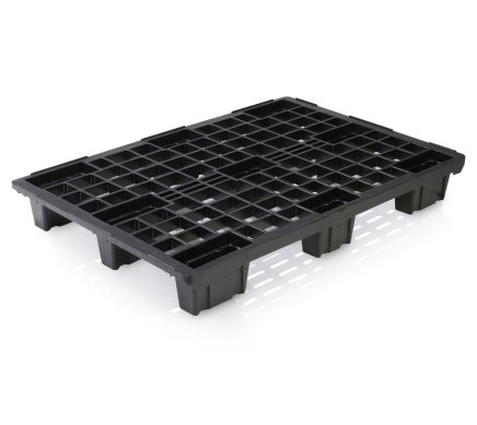 Plastic pallet light stackable h. 130 x w. 800 x d. 1200 mm - 1