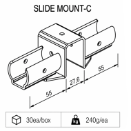 Holder for sliding pipes type SM-2810C - 2