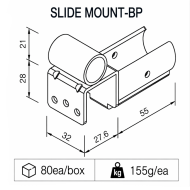 Holder for sliding pipes type SM-2810BP - 2