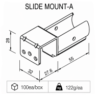 Holder for sliding pipes type SM-2810A - 2