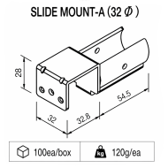 Holder for sliding pipes type SM-2812A - 2