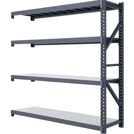 Add-on shelving unit MIRA height 2000 mm, depth 500 mm - 1