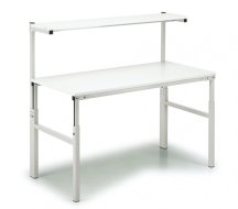 Height-adjustable ESD table Treston with shelf (5 models)