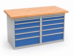 Workshop table with base container RS15_55