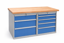 Workshop table with base container RS15_35