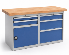 Workshop table with base container RS15_2D3