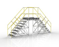Safety crossover steps – custom-made