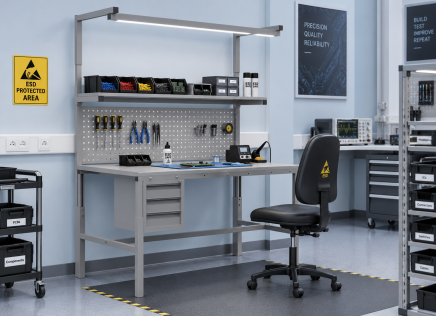 Antistatic Height-Adjustable Table Enprag SPEXESD, 1500 × 700 mm - 2