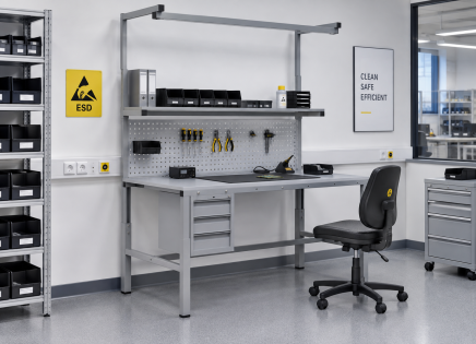 Antistatic Height-Adjustable Table Enprag SPEXESD, 1800 × 700 mm - 2