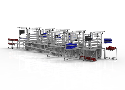 Assembly and completion line with roller conveyor - 2