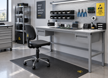 Antistatic Height-Adjustable Table Enprag SPESD, 1800 × 700 mm - 2