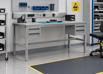 Antistatic Height-Adjustable Table Enprag SPESD, 1800 × 700 mm - 2