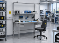 Antistatic Height-Adjustable Table Enprag SPEXESD, 1800 × 900 mm - 2