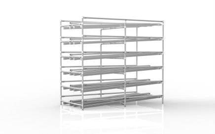 Multi-level gravity flow rack - 1